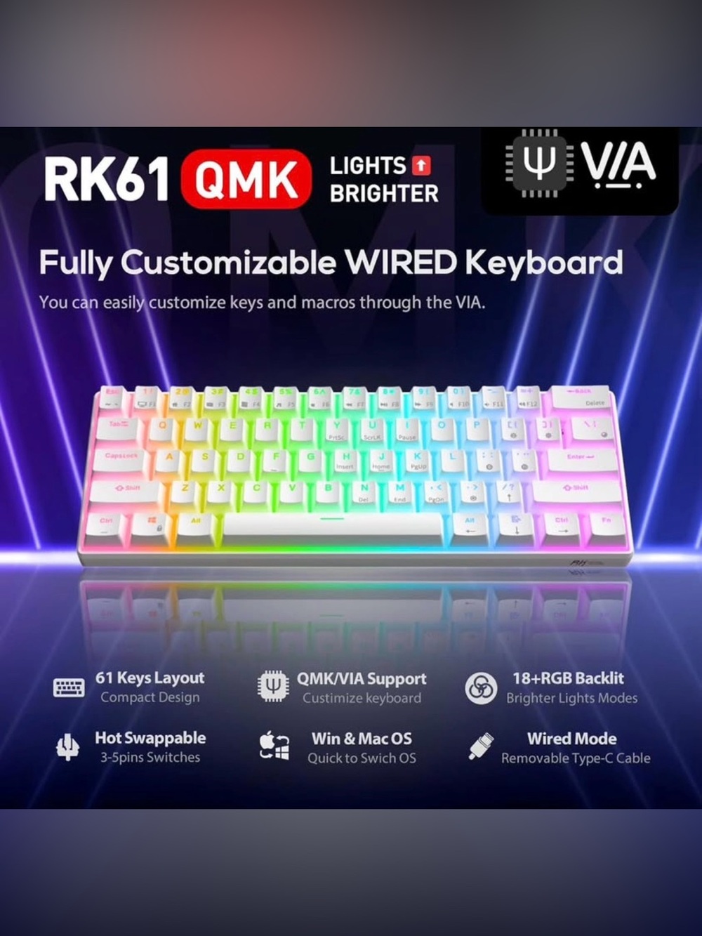 LED Mechanical Gaming Keyboad - Picture 4 of 4